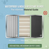 What materials make a window blind truly waterproof and resistant to mould?