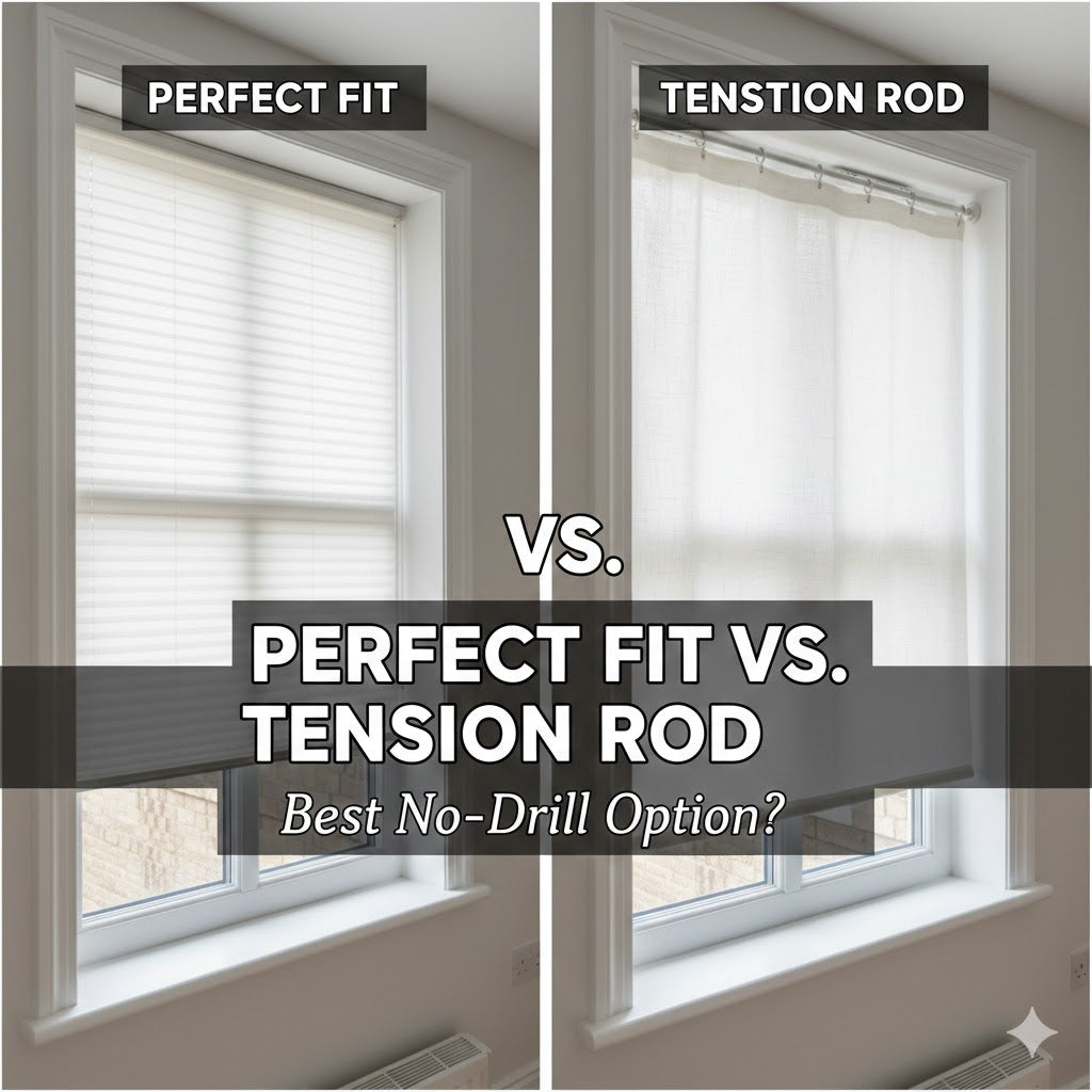 Inspiring Tension Rod Blinds Pictures