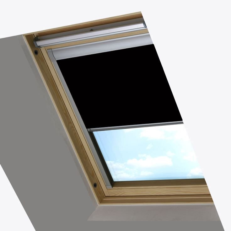 Jet Black Blackout Skylight Blind