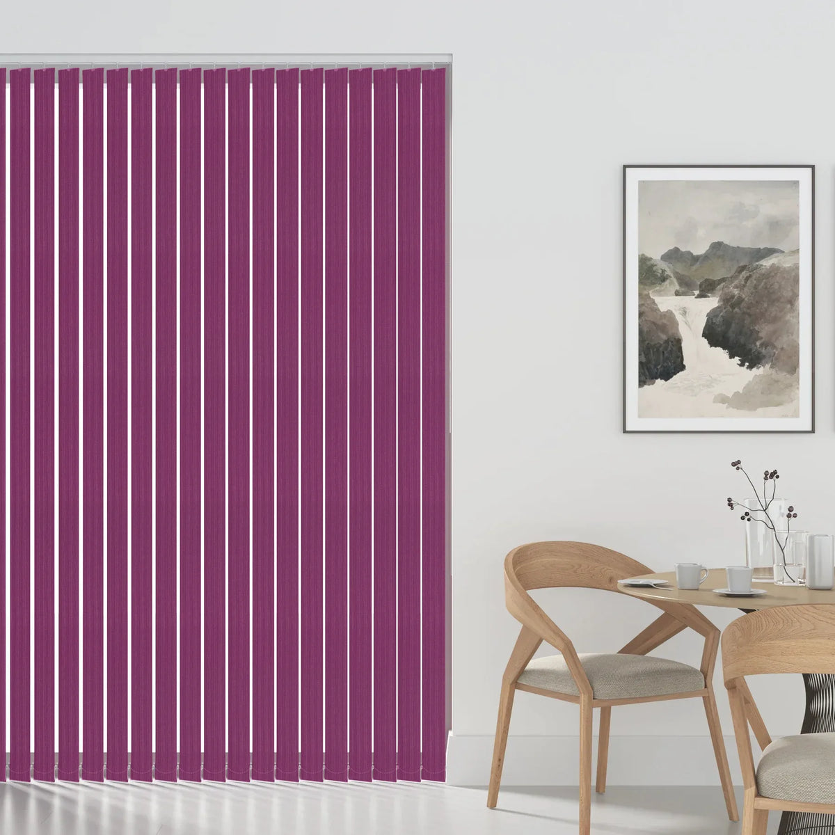 Cairo Blackout Rasberry Vertical Replacement Blind Slat