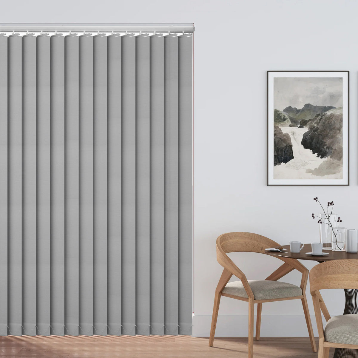Plaza Steel - PVC Blackout Waterproof Vertical Blind