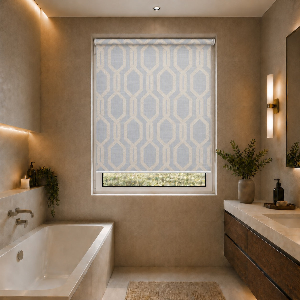 Hudson Blackout Grey Roller Blind