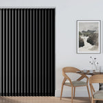 Aqualush Black Vertical Blind Slat