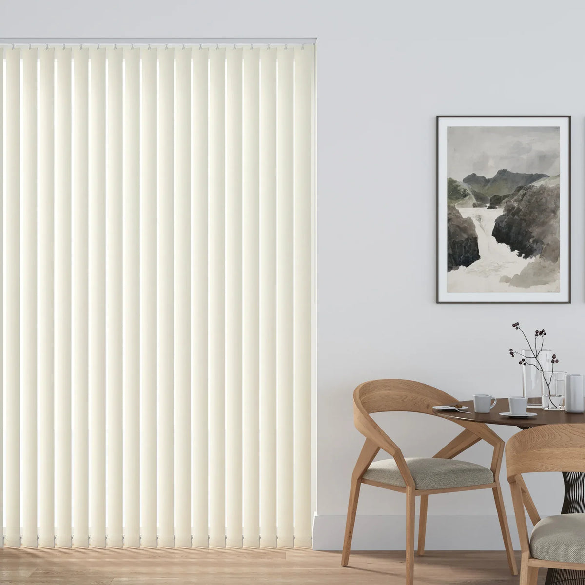Aqualush Cream Vertical Blind Slat