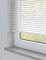 Expressions Cool White Faux Wooden Blind - 50mm