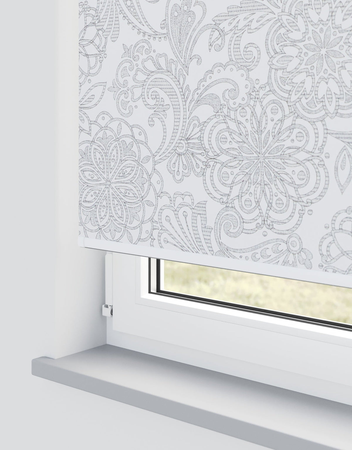Anastasia Smoke Electrical Roller Blind