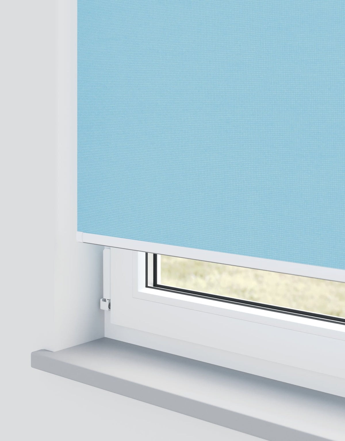 Atlantex Blue Electrical Roller Blind