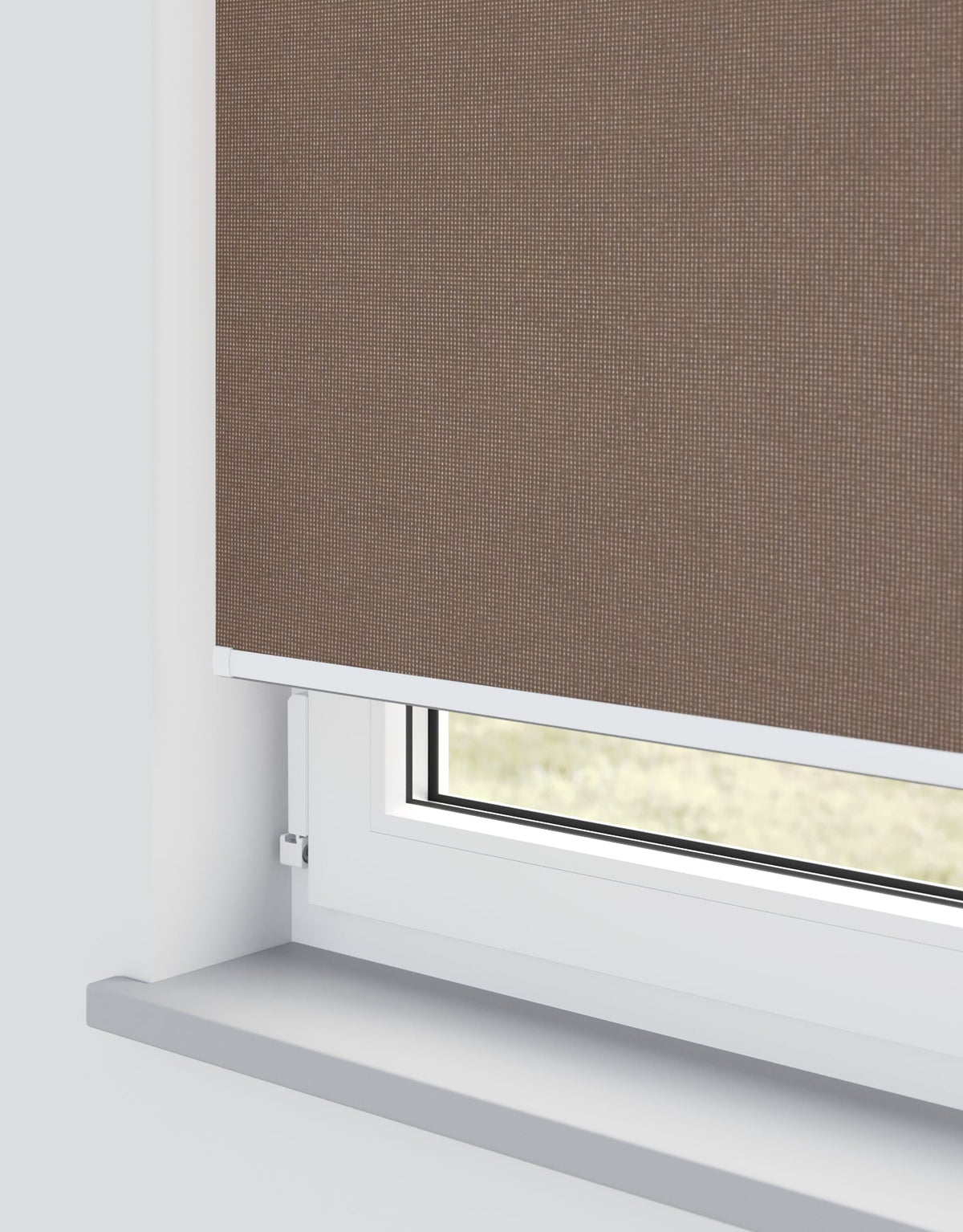 Atlantex Brown Electrical Roller Blind
