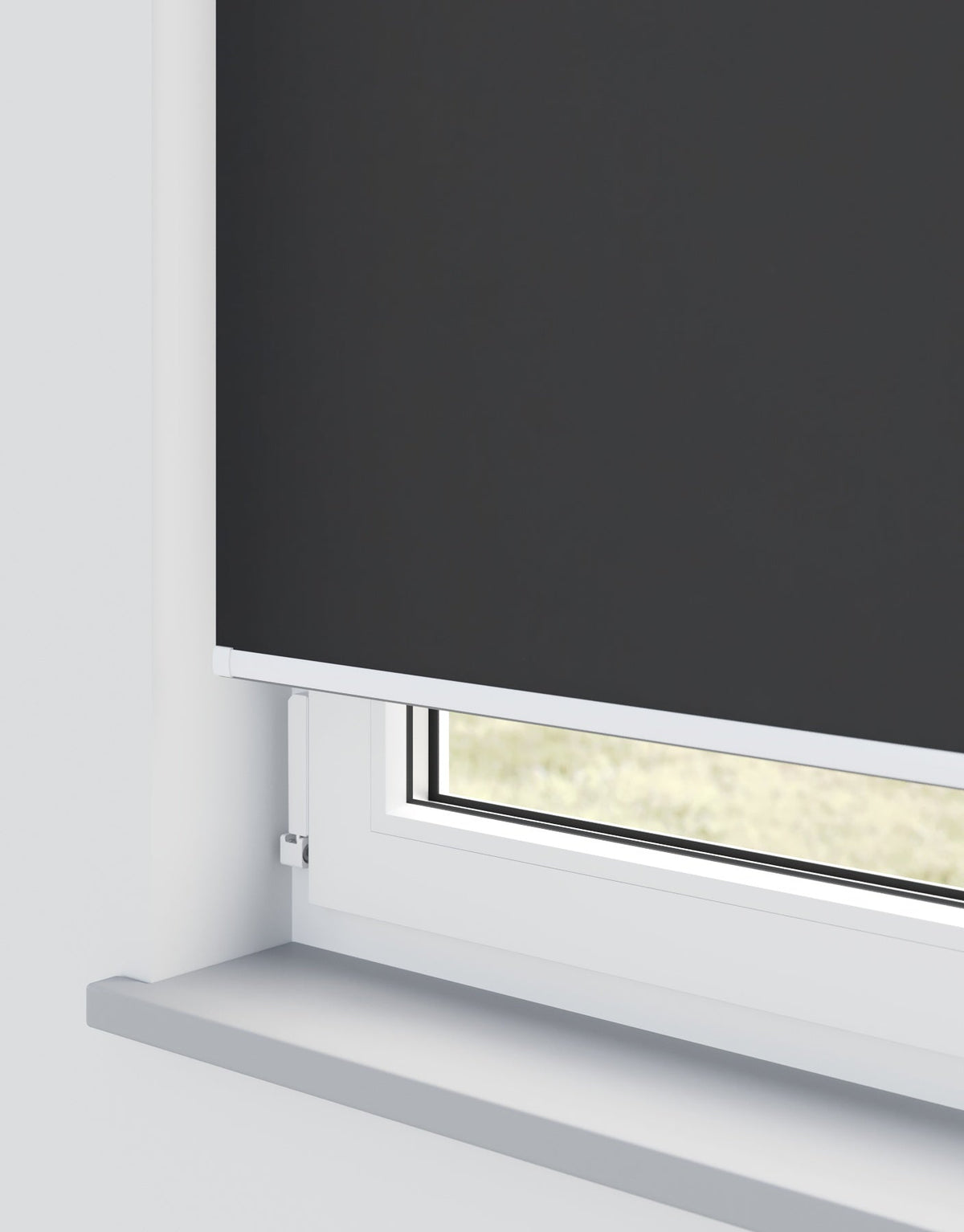 Banlight Duo Fr Black Electrical Roller Blind
