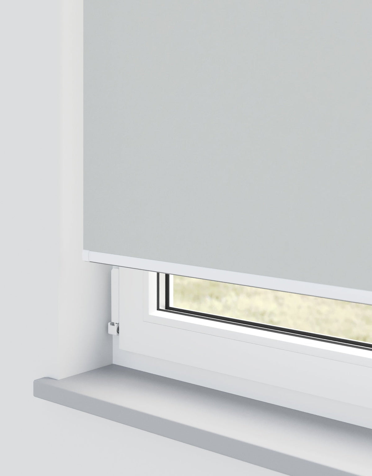 Banlight Duo Fr Silver Electrical Roller Blind