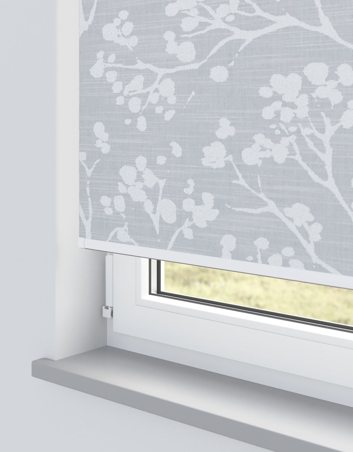 Carey Blackout Silver Electrical Roller Blind