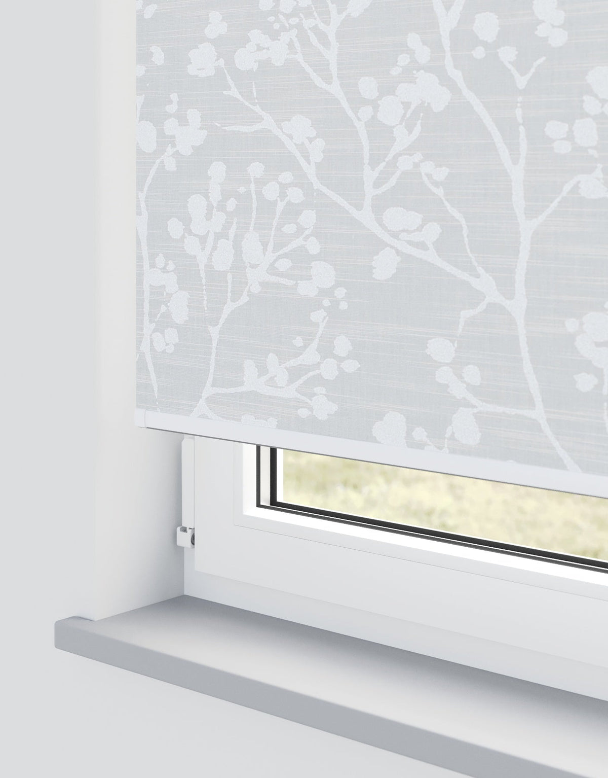 Carey Silver Electrical Roller Blind