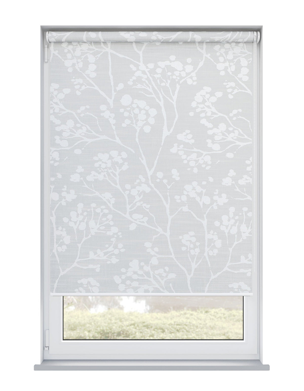Carey Silver Electrical Roller Blind