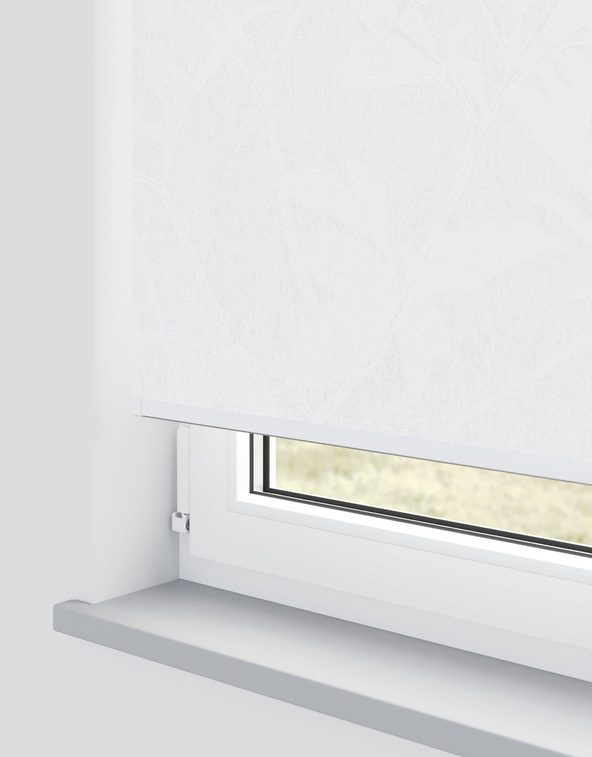 Elora White Electrical Roller Blind