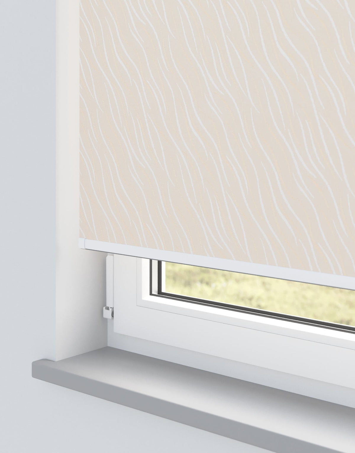 Florence Peach Electrical Roller Blind