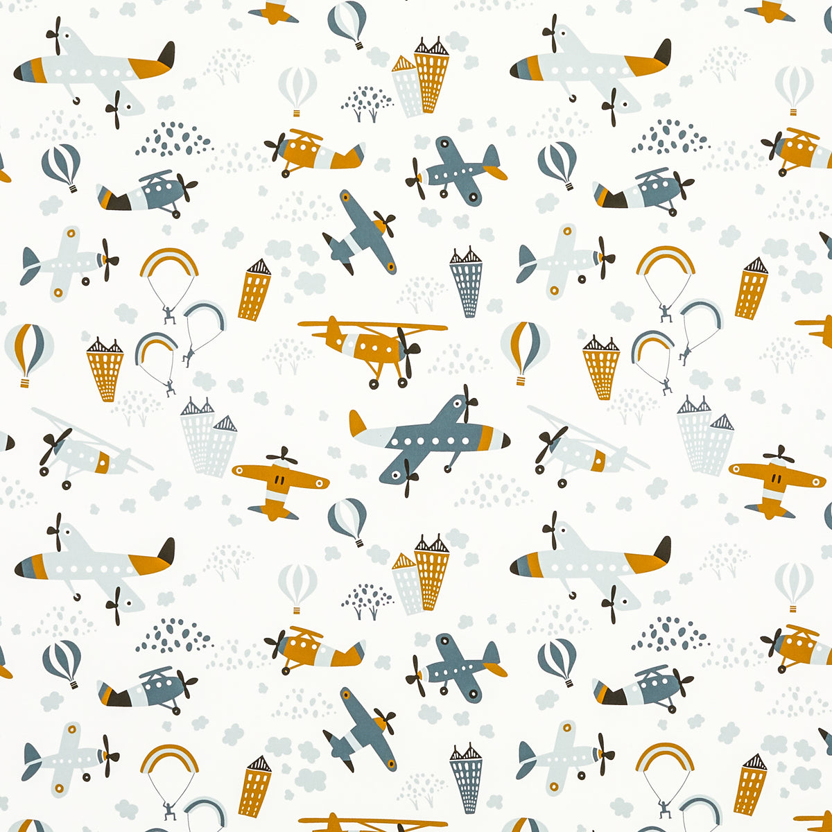 Flying High Charcoal Roller Blind