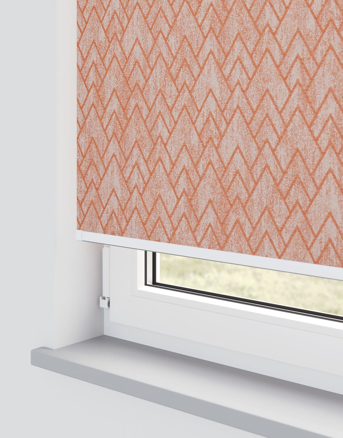 Isabella Tangerine Electrical Roller Blind