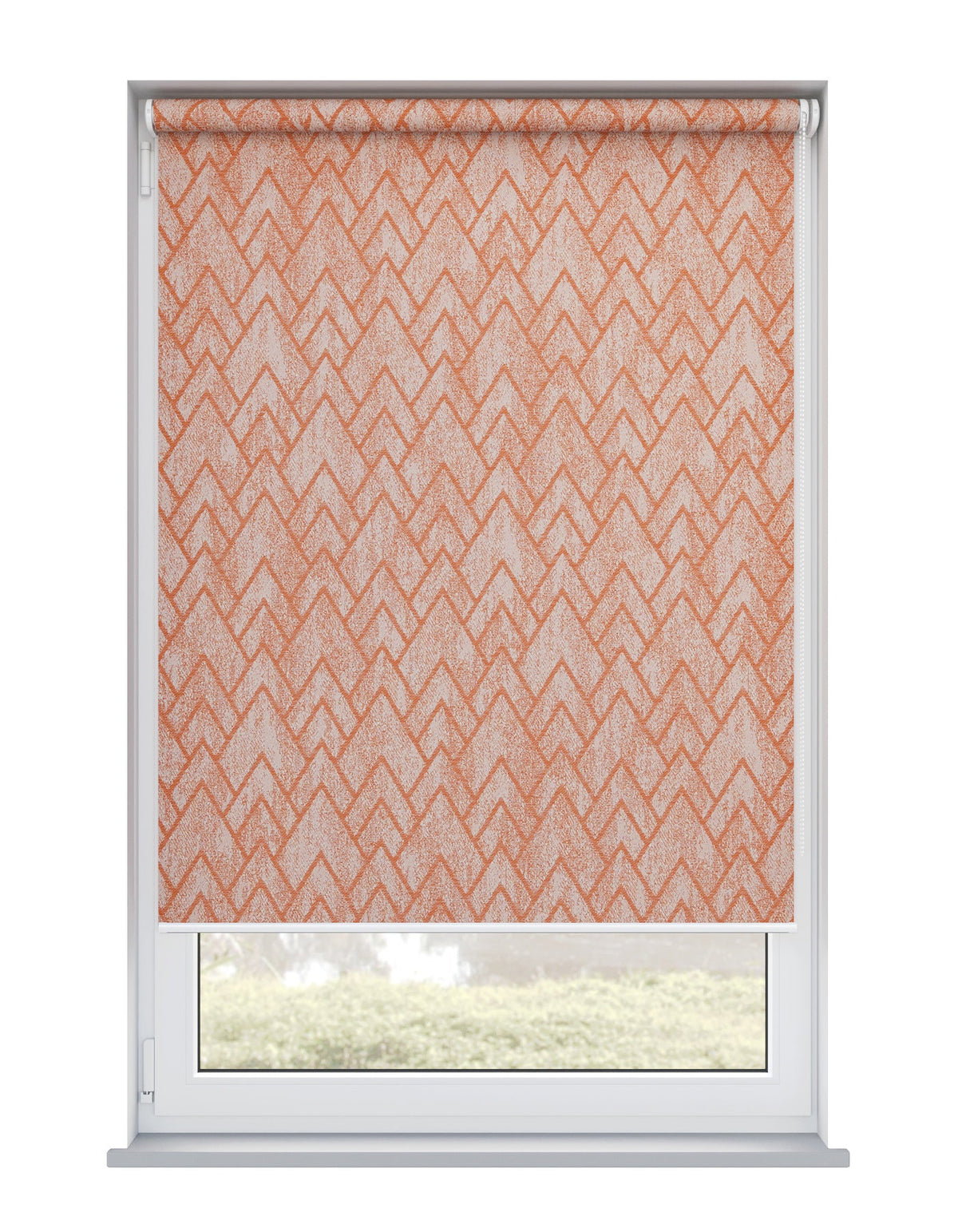 Isabella Tangerine Electrical Roller Blind