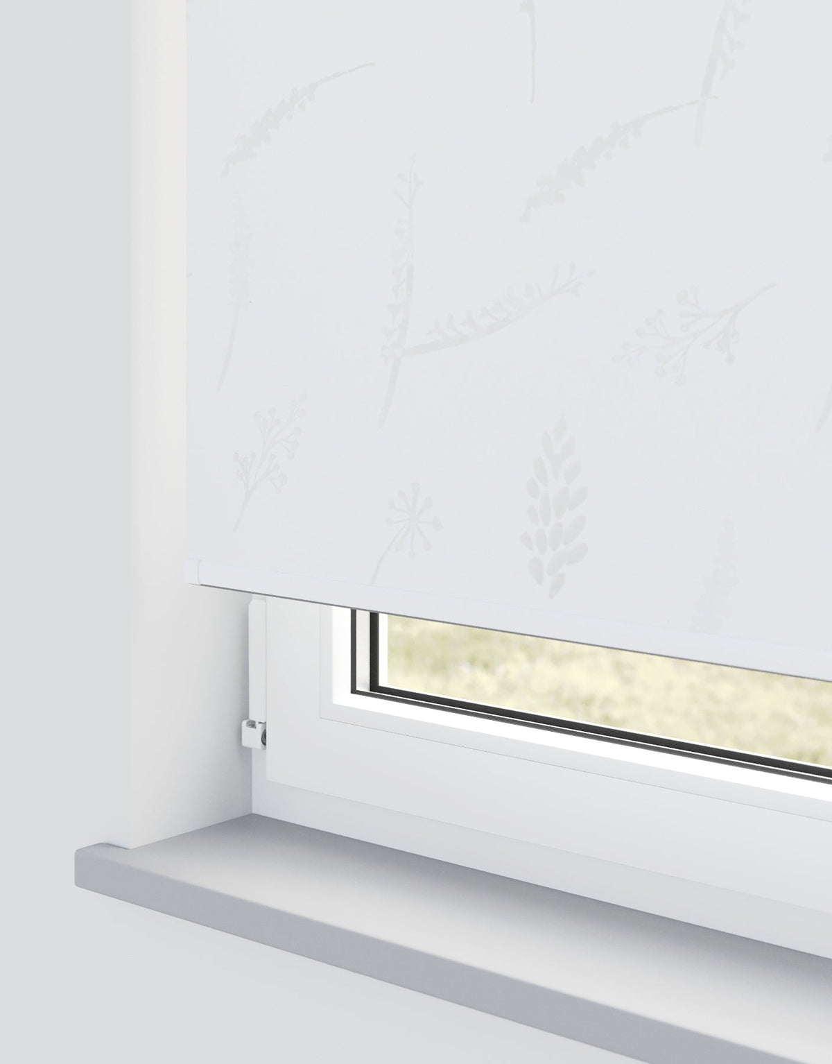 Lacie White Electrical Roller Blind