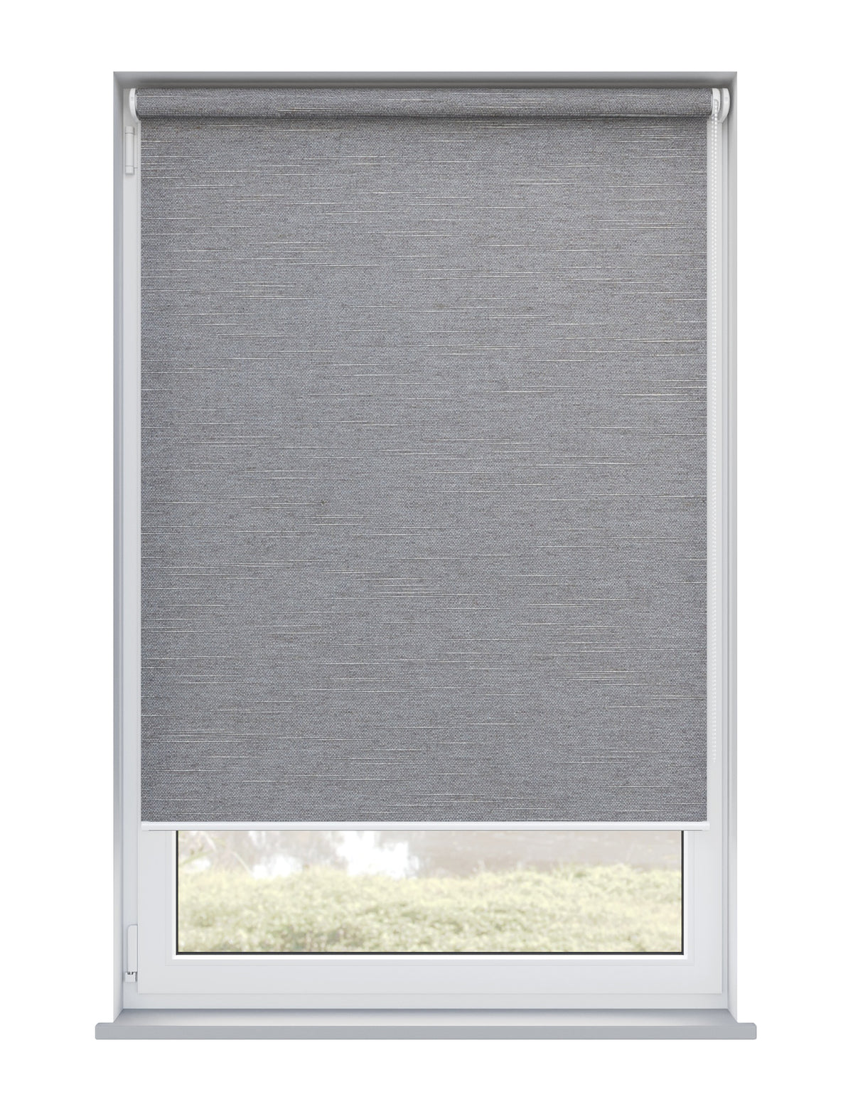 Linenweave Blackout Charcoal Roller Blind