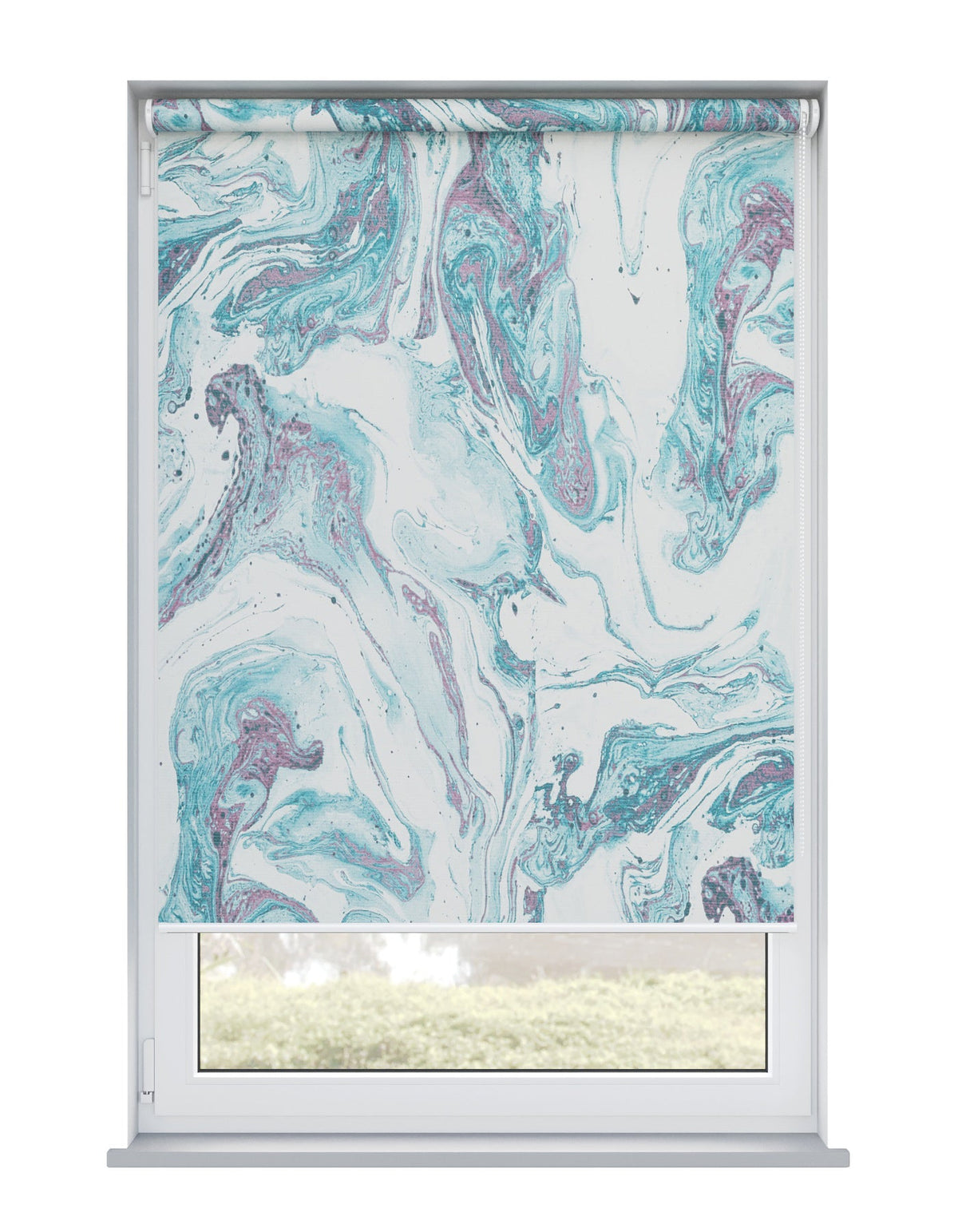 Misty Petrol Electrical Roller Blind