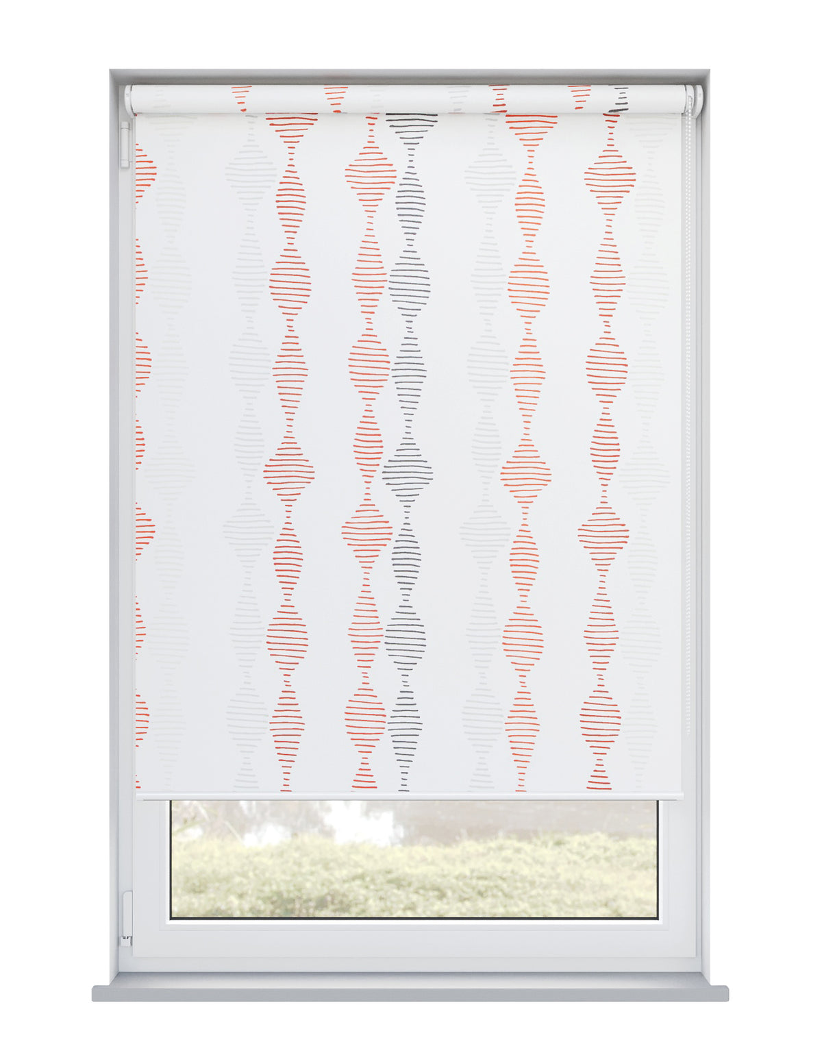 Romain Crimson Roller Blind