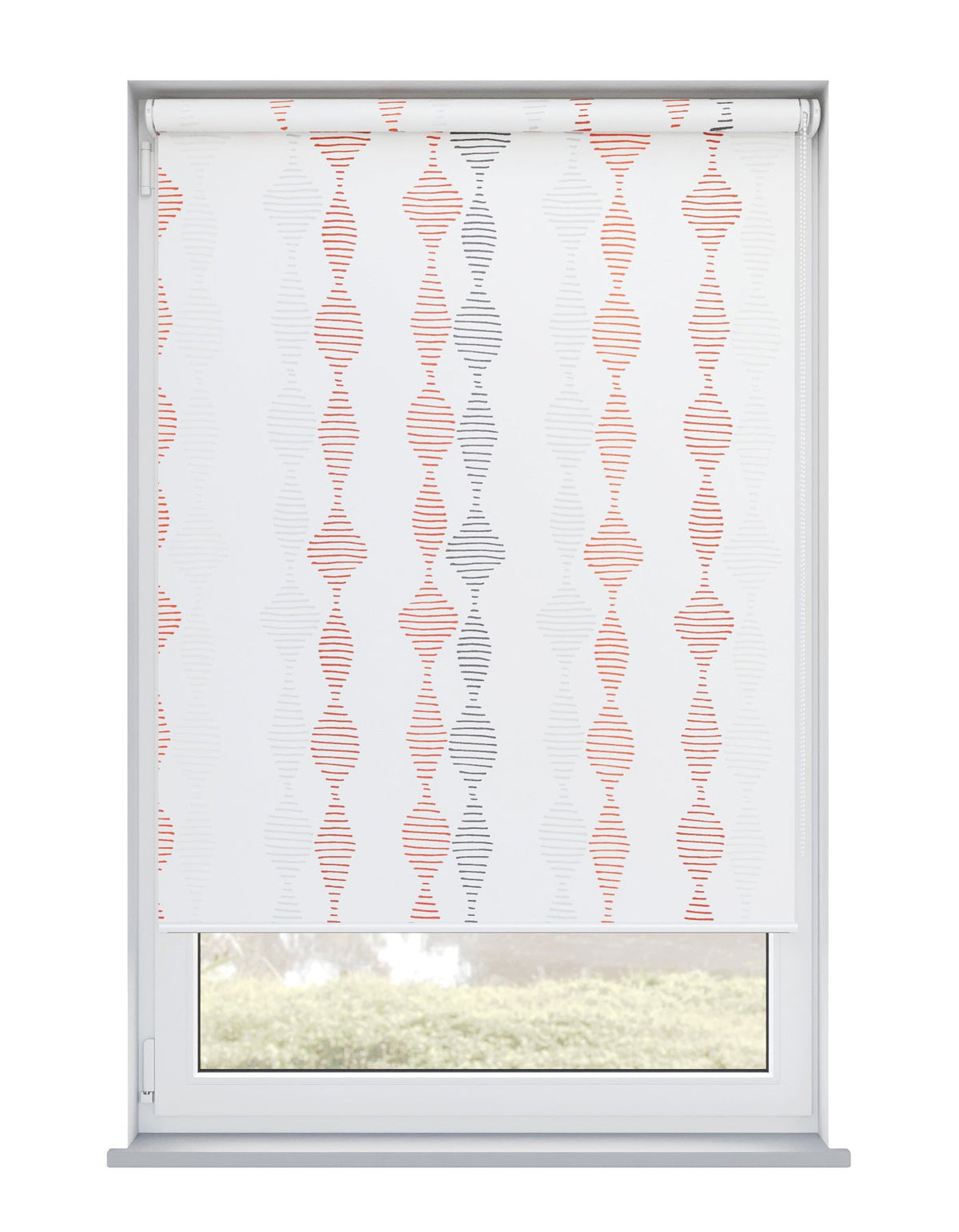 Romain Crimson Electrical Roller Blind