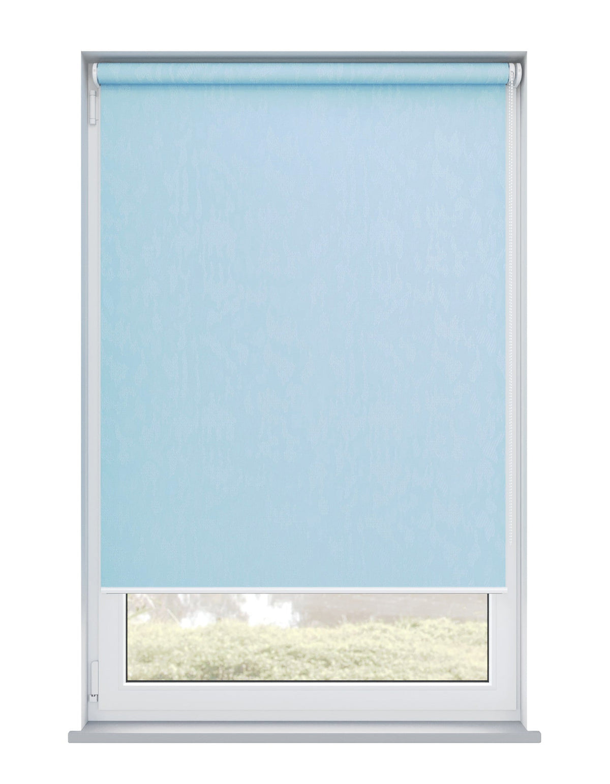 Rowan Blue Electrical Roller Blind