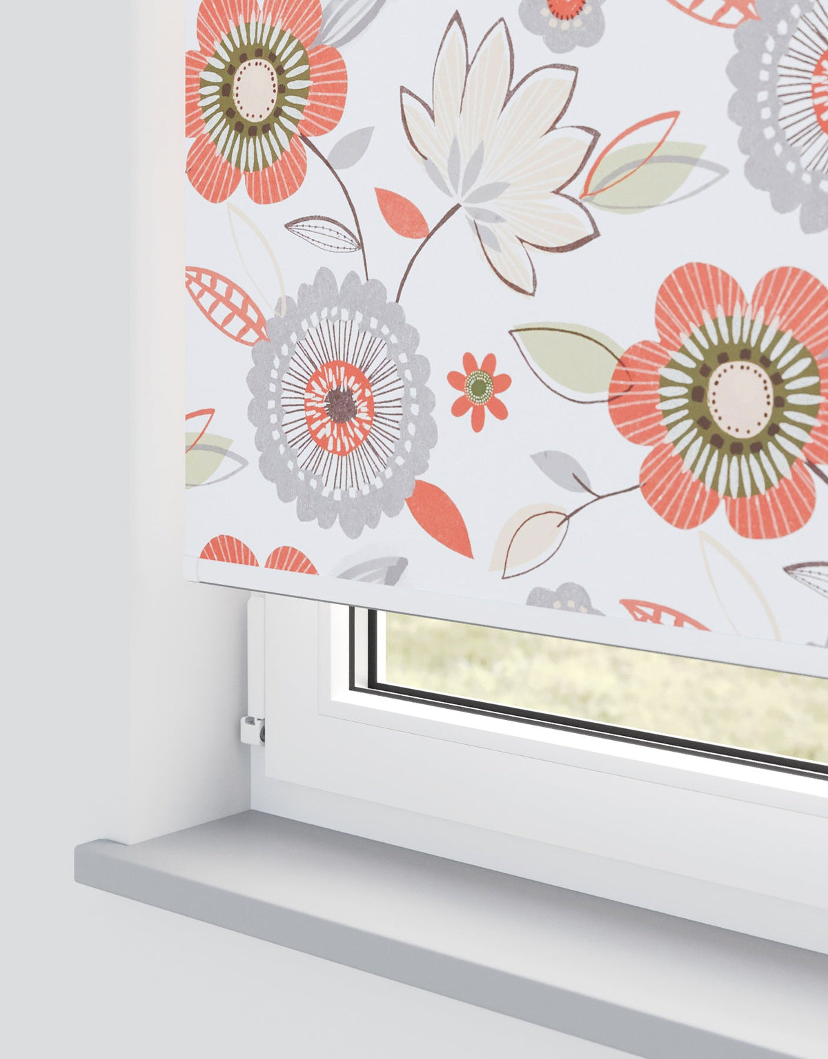Valentina Blackout Poppy Electrical Roller Blind