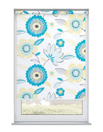 Valentina Blackout Teal Roller Blind