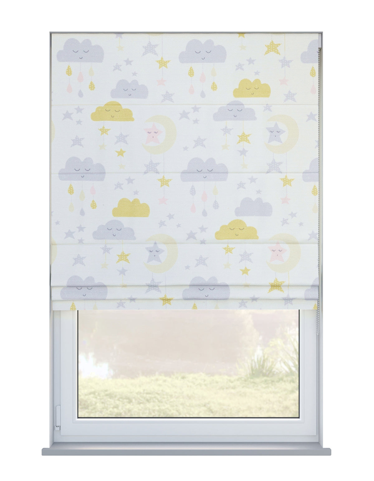 Arena Sleepy Sky Pastel Roman Blind