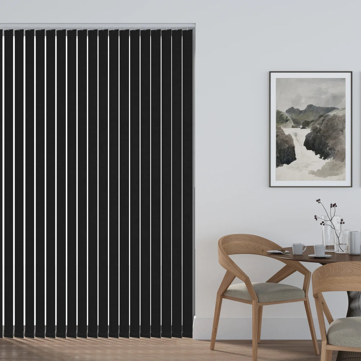 Banlight Duo Fr Black Vertical Replacement Blind Slat