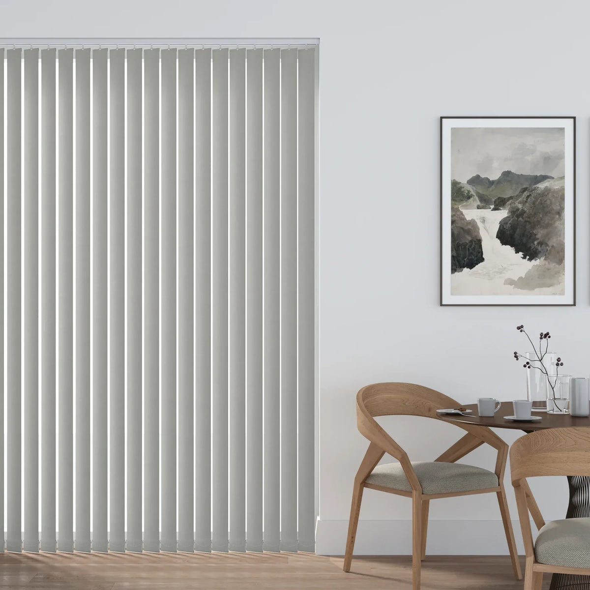 Banlight Duo Fr Silver Vertical Blind