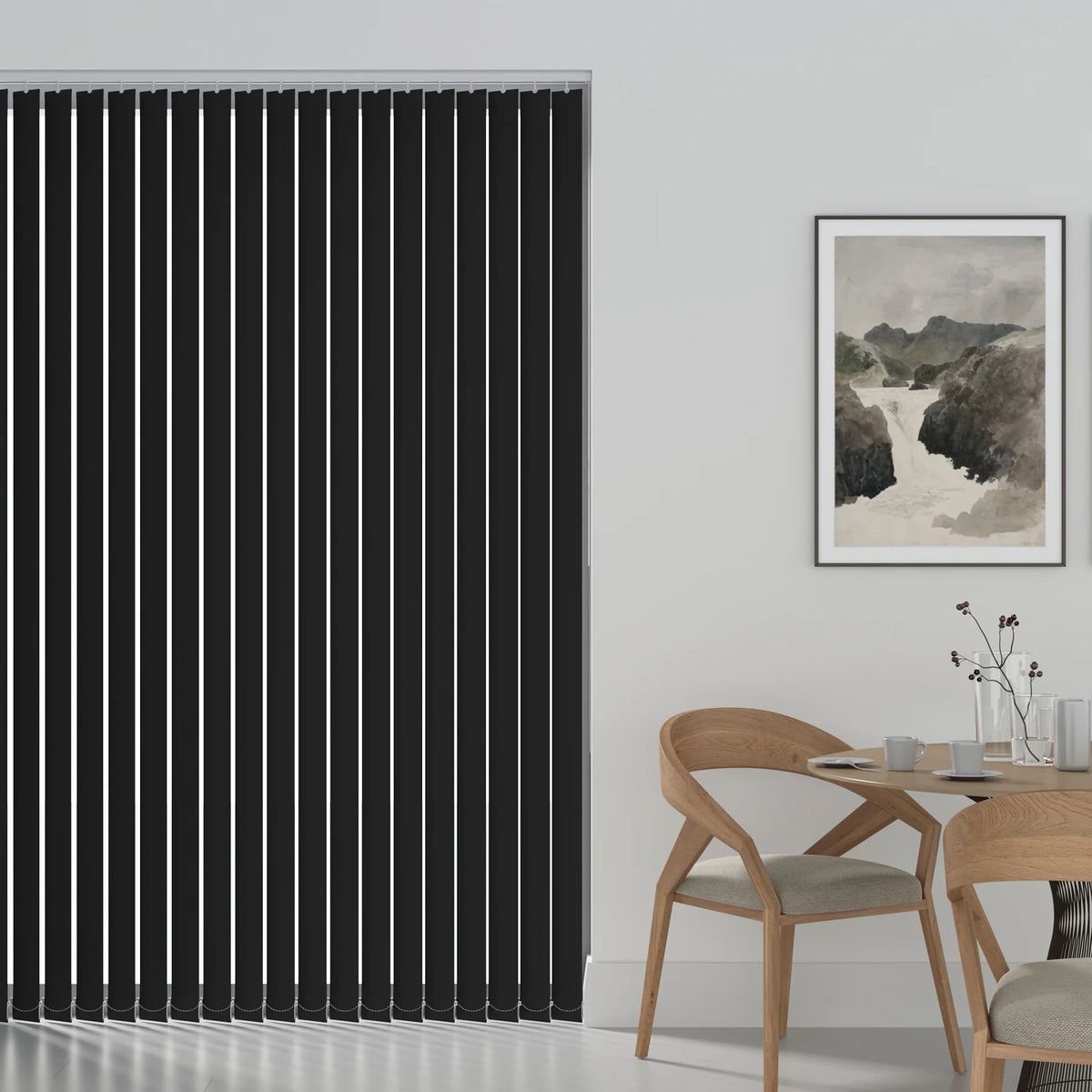 Palette Fr Black Vertical Replacement Blind Slat