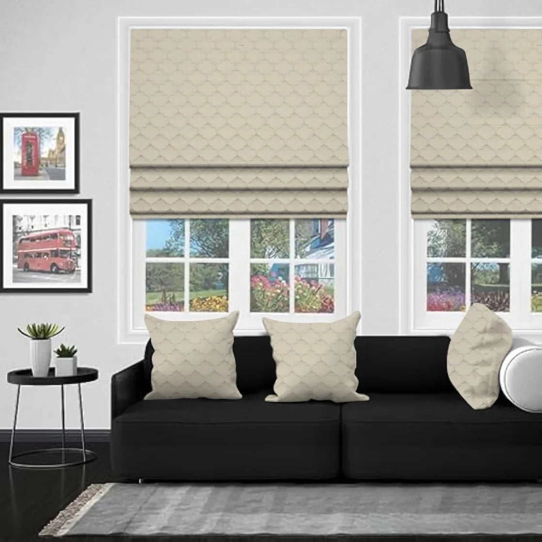 EB Alhambra Cream Roman Blind
