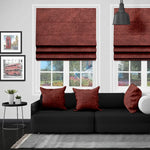 EB Ankara Oxblood Roman Blind