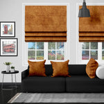 EB Ankara Tumeric Roman Blind