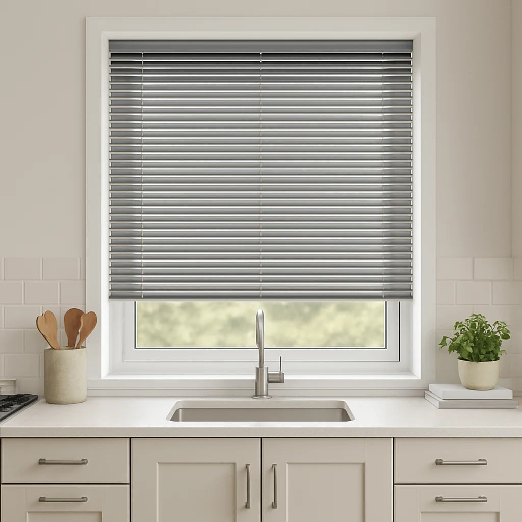 Antique Silver MetalVenetian Blind - 25mm