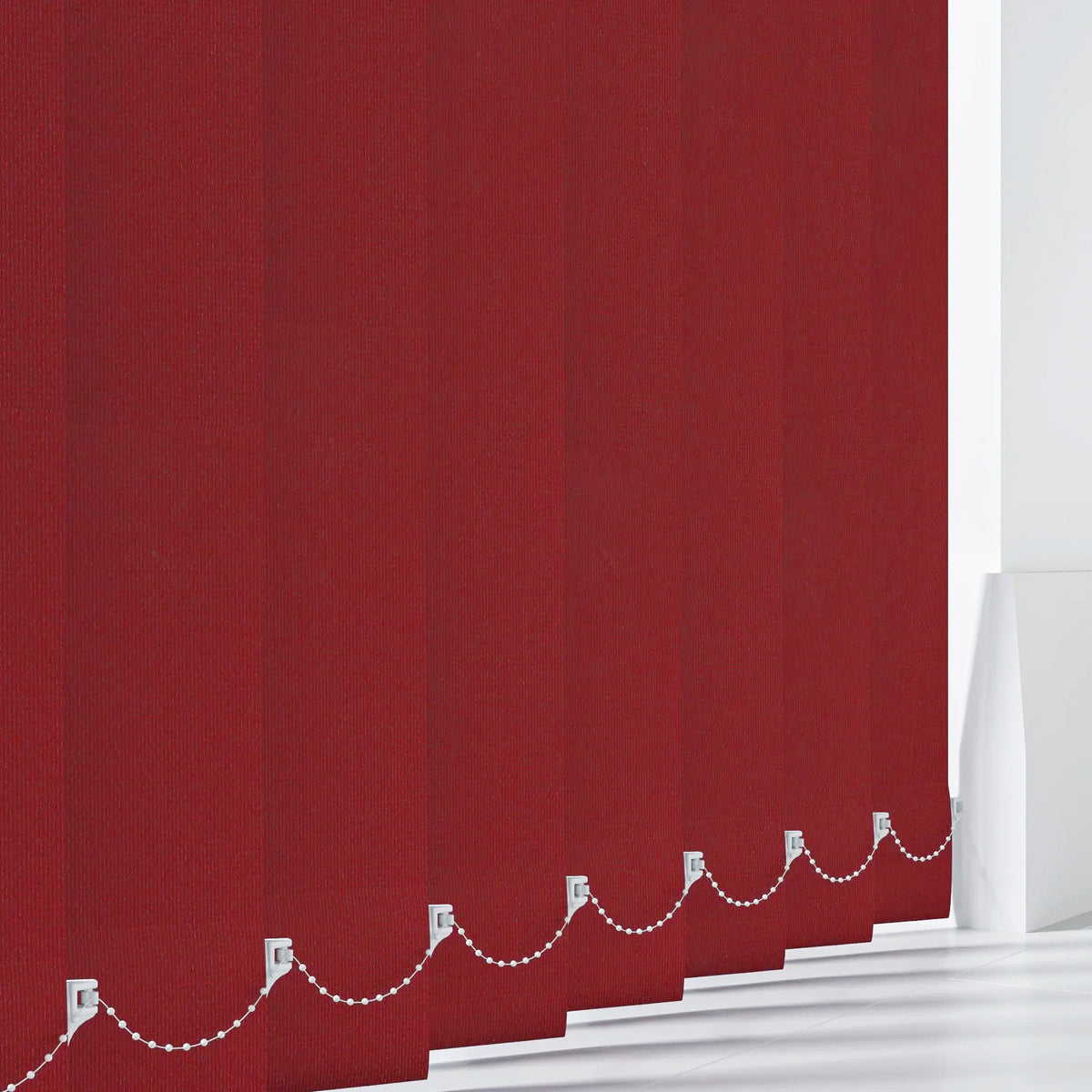 Aqualush Carmine Vertical Blind Slat