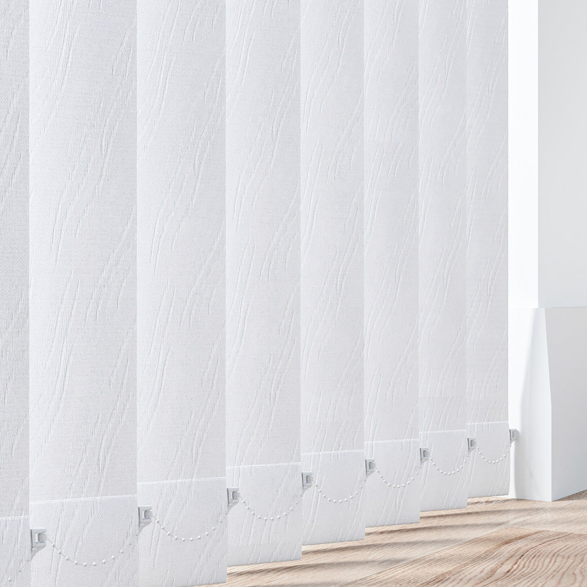 Atlantic White Vertical Replacement Blind Slat