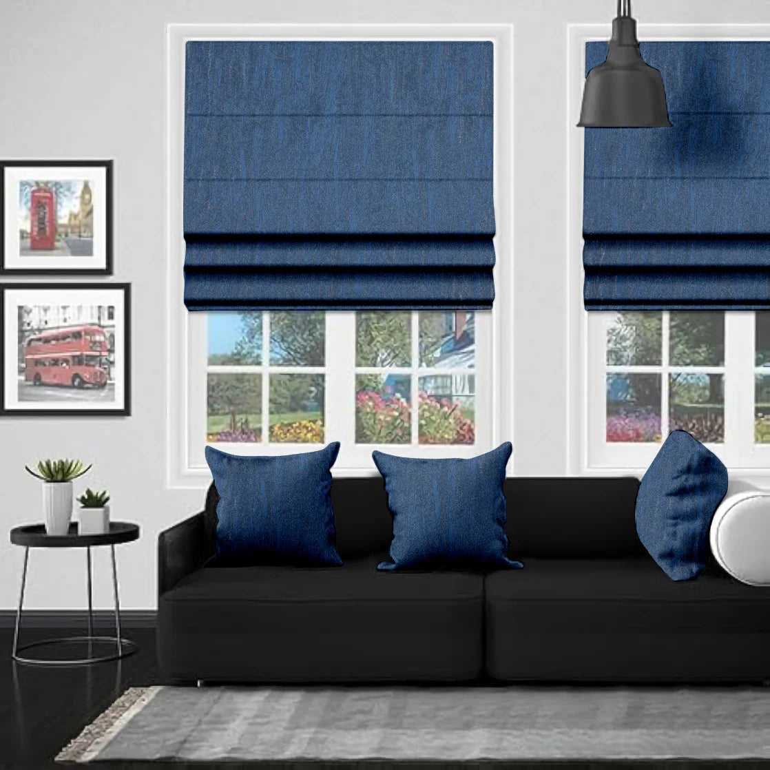 EB Bali Denim Roman Blind