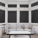 Perfect Fit No Drill Metal Blind - Black Gloss - 25mm