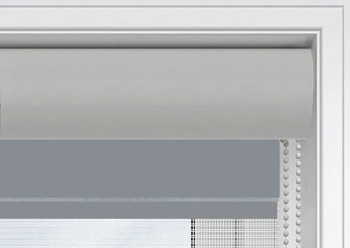 Blackout Pitch Silver - Electrical Day and Night Blinds