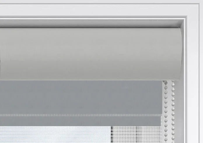 Plain Soft Grey - Day & Night Blinds