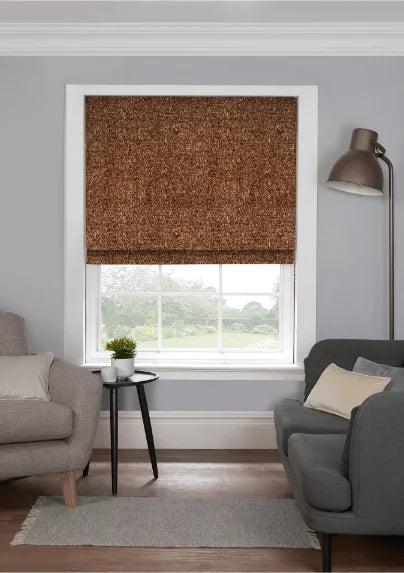 EB Boucle Copper Blush Roman Blind