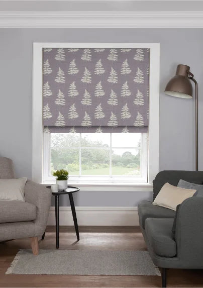 EB Bracken Heather Roman Blind
