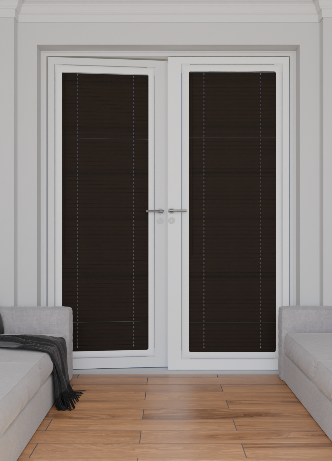 Perfect Fit No Drill Metal Blind - Bronze - 25mm