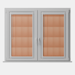 Perfect Fit No Drill Metal Blind - Brushed Copper - 25mm