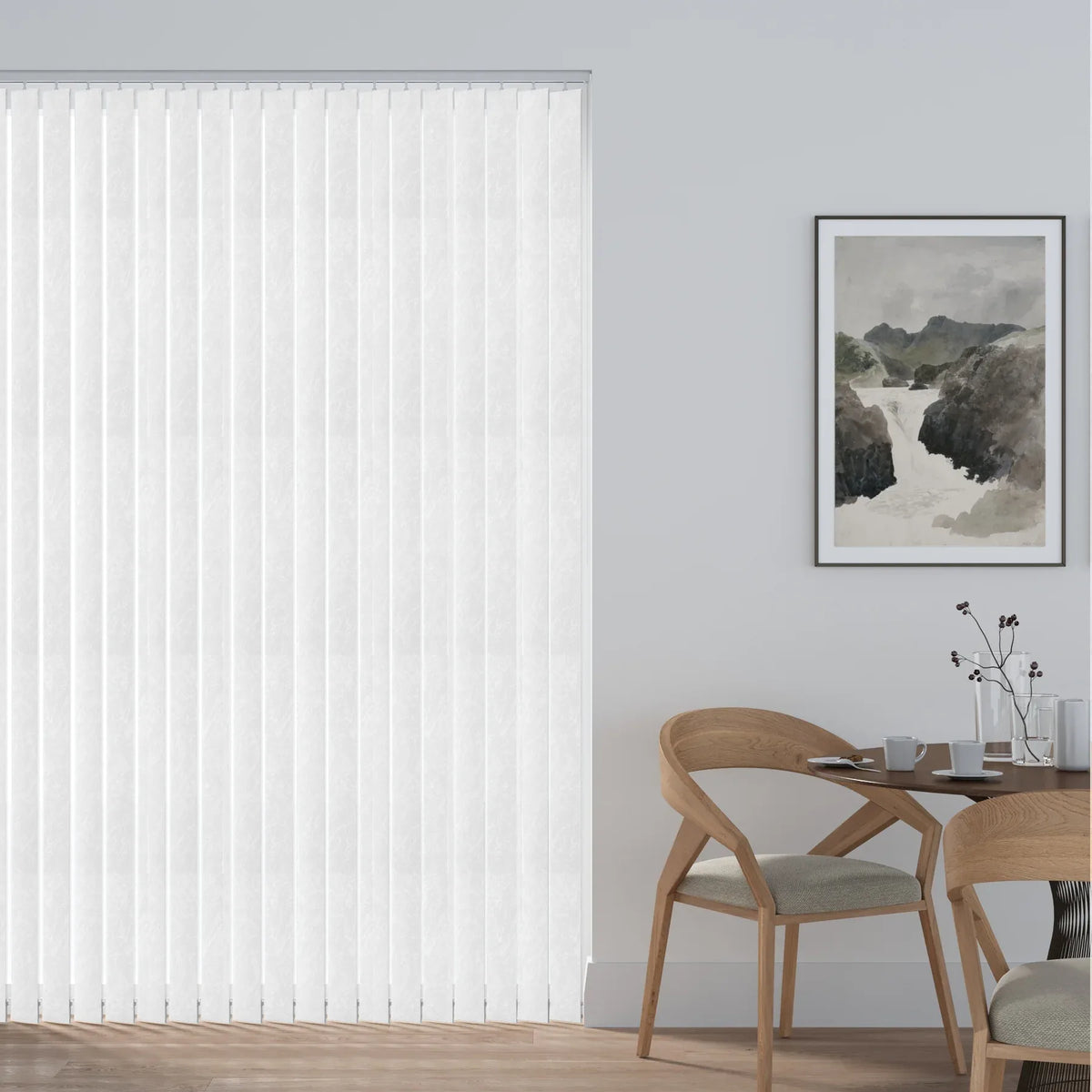 California White Vertical Replacement Blind Slat