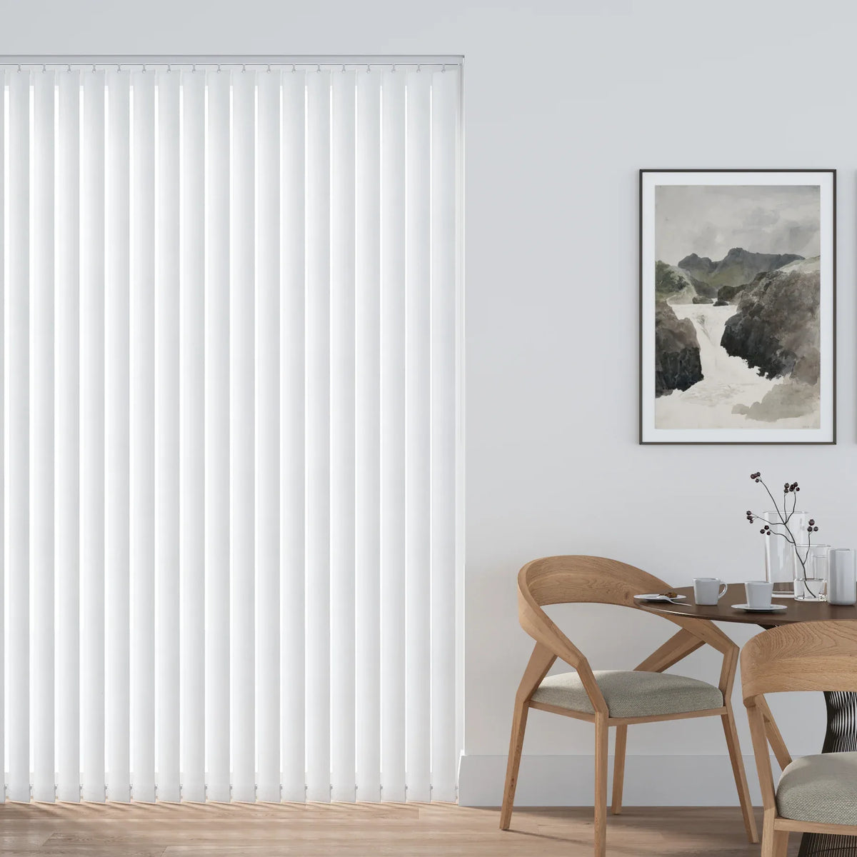 Cross Stich White Vertical Replacement Blind Slat
